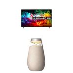 LG 65QNED70B6C 65-Inch QNED MiniLED AI 4K UHD Smart TV bundle with XO2 Portable Bluetooth Multi-Directional Speaker, 15H Battery Life, IP55 Waterproof