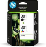 HP 301 2-pack Black/Tri-color Original Ink Cartridges ink cartridge Black,Cyan,Magenta,Yellow Multipack