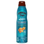 Hawaiian Tropic Island Sport Ultra-light Sport Sunscreen Spray, SPF 30, Broad Spectrum Protection, 170g Packaging may vary