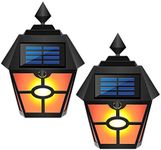 EHOFUN 2Pack Flickering Solar Wall 