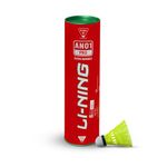 Li-Ning Nylon Shuttlecock, Extra Durable | Beginner-Friendly Shuttlecocks | AN01 Slow Speed Yellow Shuttlecocks | Yellow, Slow Speed, Pack of 6