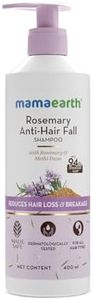 Mamaearth Rosemary Anti-Hair Fall Shampoo With Rosemary & Methi Dana For Reducing Hair Loss & Breakage-400 Grams Up To 94% Stronger Hair* Up To 93% Less Hair Fall For Men&Women