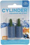 Aqua Care Aquarium Cylinder Air Stone, 2.5cm, 2PK - Ideal for Adding Oxygen to Your Aquarium, Creates Beautiful Bubble Wall, Suitable for Saltwater & Freshwater Tanks, Durable & Easy to Use, Fish Tank