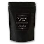 Life of Spice Savannah Gold BBQ Rub | All Purpose American Spice for Chicken, Fish and Veg | Large Pack (175g) with Recipe Card | Garlic, Mustard and Black Pepper | Stunning BBQ Spice Rub from Georgia