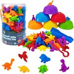 56 Pcs Counting Animal Dinosaurs To