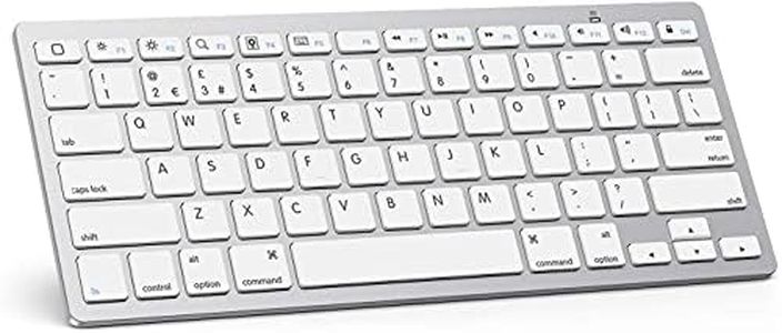 OMOTON Bluetooth Wireless Keyboard for iOS Compatible with iPad Pro/Air/Mini, iPhone and More, UK QWERTY Keyboard Layout