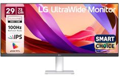 LG 29U531A Smartchoice 73 cm (29 Inch) UltraWide WFHD (2560x1080) IPS Monitor, 100Hz, 5ms(GtG), Anti-Glare, HDR10, 3-Side Virtually Borderless, HDMI, DP, USB-C, Speakers, Tilt Adjustable (Black)