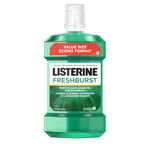 Listerine Fresh Burst Antiseptic Mouthwash, Essential Oils Menthol, Thymol, Eucalpytol, Plaque, Bad Breath, Gingivitis, 1.5L