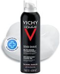 Vichy Men's Gentle Moisturizing SHAVING GEL, Homme Anti-Irritation Sensi Shave Shaving Gel for Sensitive Skin, with Vitamin C and Salicylic Acid, 150mL