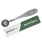 Matchaeco | 1g Matcha Tea/Coffee Scoop Measuring Spoon | Boxed Matcha Green Tea Powder 1g Scoop | 2.5ml Capacity 1/2 Teaspoon Size | Cutlery Kitchen Utensil Gift | Premium Stainless Steel |