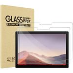 ProCase 2 Pack Screen Protector for 12.3" Surface Pro 7 Plus 7 6 5 4, Ultra Clear Thin Touch Sensitivity Tempered Glass Screen Film Guard for Surface Pro 7 Plus/ 7/6/ 5/4