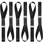 AUGO Heavy Duty Soft Loops –Pack of 6-1.5” x 17” Tie Down Anchor Straps for Use w/Ratchet Strap Hooks – 3000Lb Load Capacity & 10,000Lb Break Strength – Great for Motorcycle, Bike, Roof Rack, Etc.