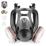 6800 Full Face Respirator Mask - Reusable Respirator mask, Gas Mask with 6001CN Activated Carbon Air Filter, Suitable for Painting, Dust, Epoxy resin, Chemicals, Organic Gas, Welding, Polishing