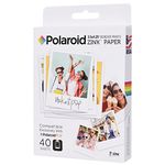 Zink Polaroid 3.5 x 4.25 inch Premium Zink Border Print Photo Paper (40 Sheets) Compatible with Polaroid POP Instant Camera & Polaroid 3x4 Printer