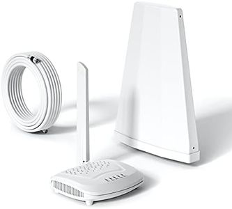 SolidRF 5-Band Cell Phone Booster for House Cottage 3G 4G LTE 5G-band13/12/17/5/4/2/25 Compatible with All Canadian Carriers - High Gain Antenna Cell Signal Booster Supports Up to 1,500 sq ft