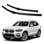 Oshotto Frameless (O.E.M Type) Wiper Blades Compatible with BMW X3 Old (2010-2016) (24" / 19")