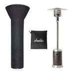 Shieldo Patio Heater Covers Waterproof with Zipper Outdoor Heater Cover Heavy Duty Tear-Proof, Anti-Snow, Wind-Resistant Dust-Proof Cover for Patio Heater 89"x 33"x 19"