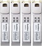 4PCS 1.25Gbps RJ45 Copper SFP, 10/100/1000Base-T transceiver Module 100m for Cisco, Netgear, Mikrotik, Ubiquity, DLink etc, Open Switch