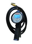 TOPRING 63.661 Professional High-Pressure Pistol-Grip Tire Inflation Gauge Attachment for Air Compressor with 0 to 174 PSI Digital Gauge, 39 inch Rubber Hose and Clip-on Chuck, Series 63