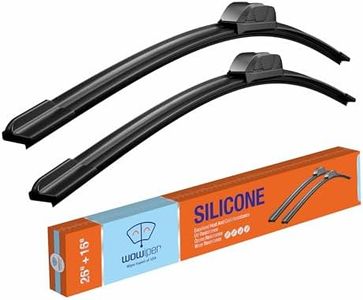 WOWIPER Silicone Wiper Blades 26 16 Replacement for Toyota Corolla 2019-2009 RAV4 2023-2013/Honda CRV 2016 2015 2014 2013 2012+More OEM Quality Windshield Wiper Blades for My Car(Set of 2)