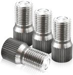 4PCS 19mm Valve Stem Extenders, Screw-On Nickel-Plated Brass Tire Valve Stem Extensions with Rubber Washers, Universal Fit for Car Truck Motorcycle Bike