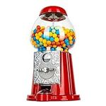 Ebuzz 11 Inch Metal Gumball Machine – Coin Operated Bubblegum Sweet Dispenser - Vending Vintage Retro Candy Kid Chewing Piggy Bank Adult Classic Jellybean Bubble Gum