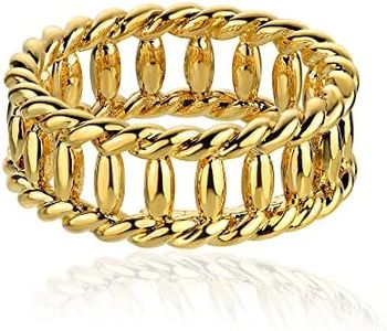 Valloey Rover Gold Rings for Women 14K Gold Filled Ring Dainty Eternity Band Minimalist Jewelry Gift for Women 8#