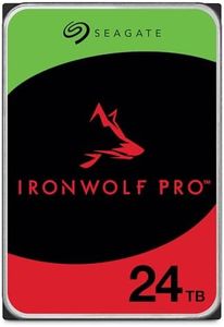 Seagate IronWolf Pro 24TB Enterprise NAS Internal HDD Hard Drive – CMR 3.5 Inch SATA 6Gb/s 7200 RPM 512MB Cache for RAID Network Attached Storage, Rescue Services (ST24000NT002)