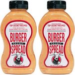 Todd Wilbur's Top Secret Recipes Burger Secret Spread (Like In-N-Out Burger Spread) - Use on Burgers, Sandwiches, and Wraps for Restaurant Flavor at Home - Best Burger Sauce - Gluten Free (Pack of 2, Burger Secret Spread)