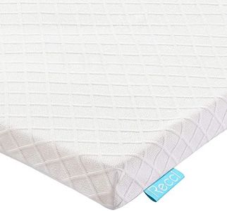 RECCI Memory Foam Mattress Topper Double Bed - Double Memory Foam Mattress Topper for Back Pain with Removable & Washable Bamboo Viscose Zipped Cover, CertiPUR-EU (Double Size - 135x190x5cm)