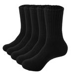 Josnown Mens Wool Socks, 5 Pairs Thick Thermal Winter Athletic Socks Warm Crew Work Hiking Boot Socks