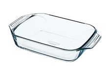 Pyrex Optimum Glass Rectangular Roaster High Resistance Easy Grip 31x20 cm