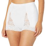 Rhonda Shear Pin Up Girl Lace Control Panty (3867B) S/White