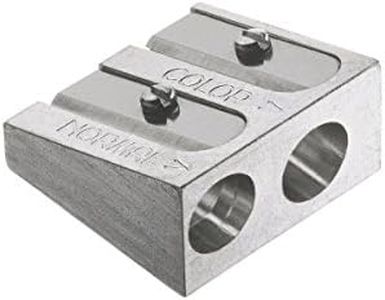 185710 Double Pencil Sharpener Metal for Colour and Chalk Pens