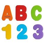 Munchkin Learn Baby Bath Foam Letters & Numbers, Sticks on Tiles & Porcelain, Creative Toddler Bath Toys, Removable Kids Bath Toys - Set of 36 (Floating Letters & Numbers)