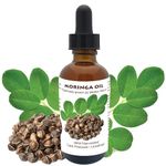Best Nature’s Cosmetics Moringa Oil – Undiluted, Cold Pressed, Unrefined, Wild Harvested – Natural Skin & Hair Oil for Face Body Scalp, Nourishes Dry Damaged Skin, Strengthens Hair – 60 ml / 2 fl oz
