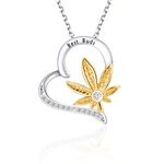 Lux Accessories Friend Weed Necklaces