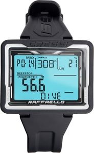 Cressi Raffaello Scuba Diving Wrist Computer, Black/White