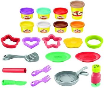Play-doh Hasbro Play-Doh - Kitchen Creations Flip 'N Pancakes - 14-Piece Breakfast Playset for Boys and Girls, Arts and Crafts Activities - Ages 3+