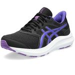 ASICS Women's JOLT 4 Sneaker, BLACK/PALACE PURPLE, 8.5 UK