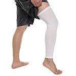 FITTOO Compression Long Leg Sleeves Knee Support Protector Gear for Basketball,Running,Jogging Outdoor Activities