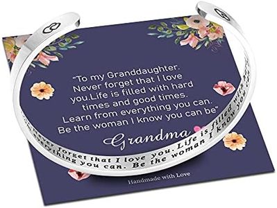 M MOOHAM Granddaughter Gifts Bracelet Jewelry, Mothers Day Valentines Gifts for Granddaughter Present