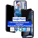 PxIn Mobile Privacy Guard compatible with Google Pixel 8 | Mobile Privacy screen protector | Anti Glare | Anti Spy Screen Protector | Reduces blue light | Scratch proof | Eye Protection