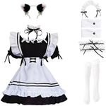 LISANEK Maid Outfit Anime Cosplay L