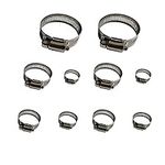 Hose Clamp, 10 Pack 304 Stainless S
