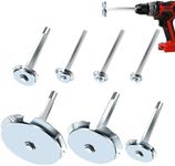 TVIOX PVC Pipe Reamer 7Pcs - PVC Fitting Saver for Removing SCH 40 from Hub, 1/2 In, 3/4 In, 1 In, 1-1/2 In, 2 In, 3 In, 4 In Bit Socket Saver Set for PVC Plumbing Fits 1/2" Variable Speed Power Drill