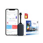 FETACA EC08 Wired Hidden GPS Tracker (Free 12-Month 4G Data SIM and Software Subscription) with Real-Time Live Location Tracking with More Than 20+ Features, AI Alerts - Engine On/Off for Car & Bike