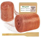 Wanqueen Copper Mesh Roll for Mice Rat Rodent Repellent, Sturdy 5" * 32Ft Copper Wool Mouse Trap for Bat Snail Bird Control with Packing Tool