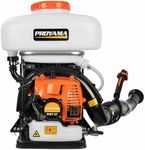 PROYAMA 51.7cc 3 in 1 Gas Powered Sprayer, 3.7 Gallon Backpack Turbo Pump Mist Duster Mosquito Fogger, Vibration-Damping Harness Leaf Blower with ‌Auto-Lock Handle for Garden Spraying