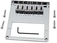 Electric Guitar Bridge 6-Strings Tele 101x89mm Guitar Bridge TL Guitar Bridge Humbucker Guitar Bridge for Telecaster/Tele Guitar Chrome